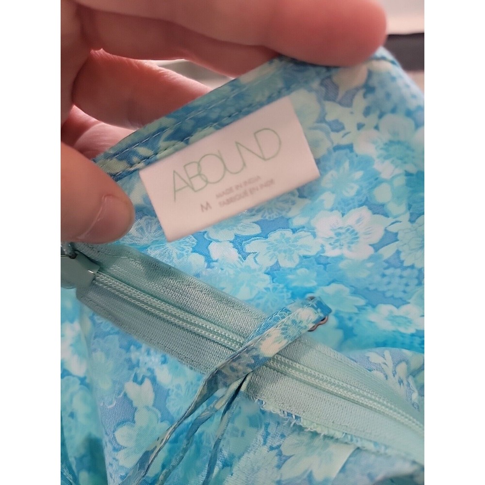 ABOUND Mini Floral Sleeveless Dress Medium in Blue Horizon Tarry Color - Picture 2 of 7